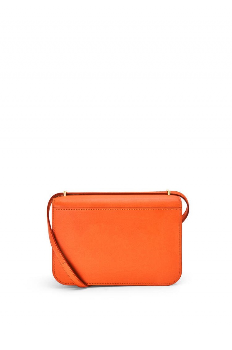 Bolsa De Hombro Loewe Goya bag in silk calfskin Mujer Naranjas | 360MTXOYJ