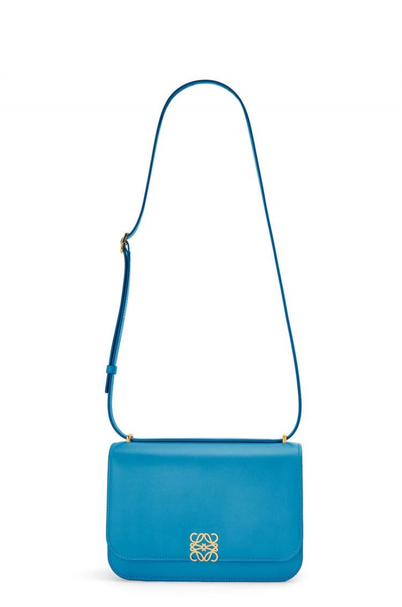 Bolsa De Hombro Loewe Goya bag in silk calfskin Mujer Azules | 098FBCPWD