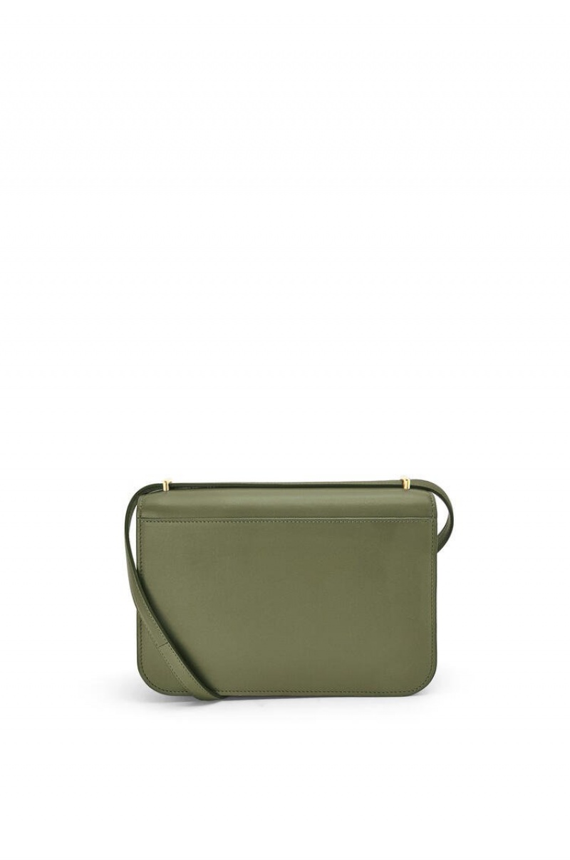 Bolsa De Hombro Loewe Goya bag in silk calfskin Mujer Verde | 024IAEYMS