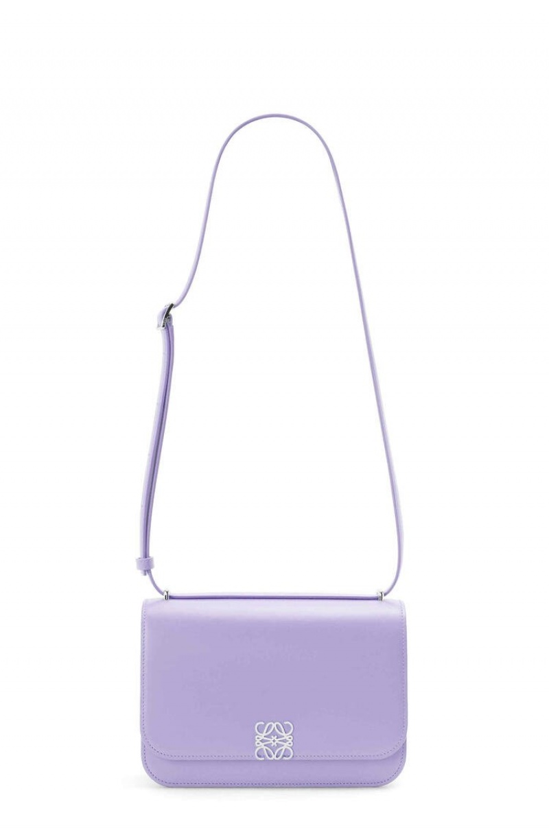 Bolsa De Hombro Loewe Goya bag in silk calfskin Mujer Lavanda | 678LEWXPK