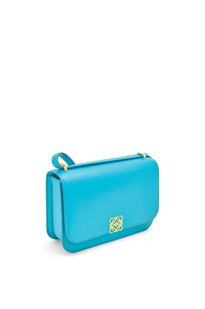 Bolsa De Hombro Loewe Goya bag in silk calfskin Mujer Cyan | 650HVDLYK