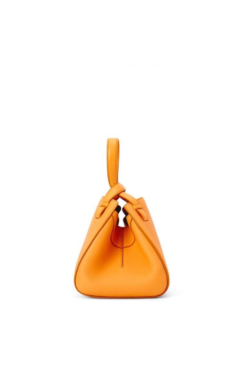 Bolsa De Hombro Loewe Hammock Nugget bag in soft grained calfskin Mujer Mandarin | 471VEKBHI