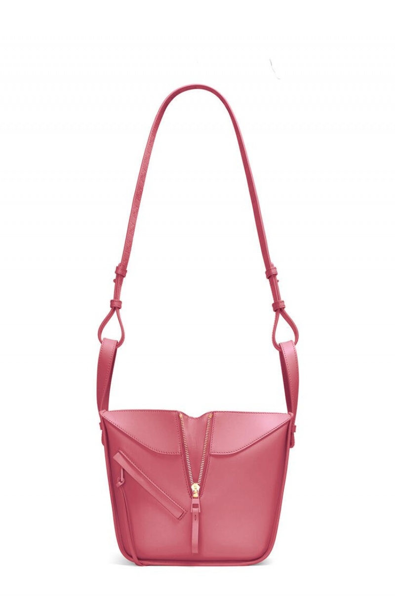 Bolsa De Hombro Loewe Hammock compact bag in satin calfskin Mujer Plumrose | 436RJQONY