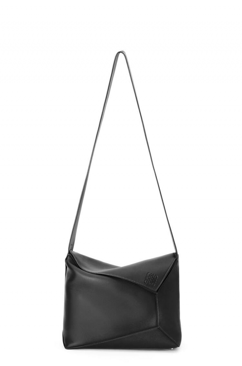 Bolsa De Hombro Loewe Large Puzzle Hobo bag in nappa calfskin Hombre Negras | 824DQXKJF