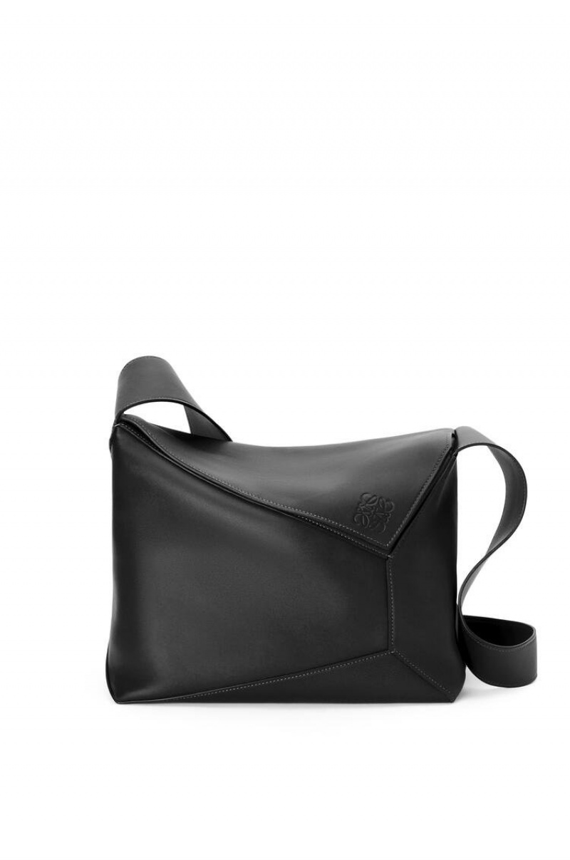 Bolsa De Hombro Loewe Large Puzzle Hobo bag in nappa calfskin Hombre Negras | 824DQXKJF