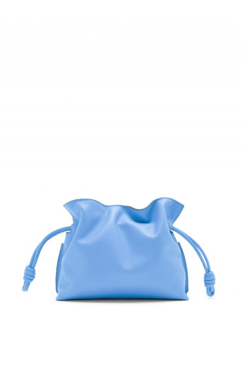 Bolsa De Hombro Loewe Mini Flamenco clutch in nappa calfskin Mujer Azules | 539WDVMGS