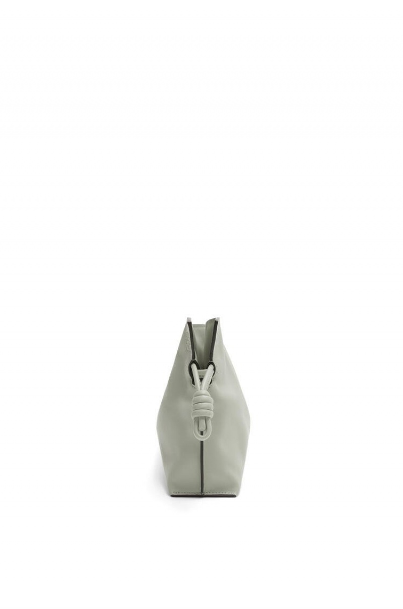 Bolsa De Hombro Loewe Mini Flamenco clutch in nappa calfskin Mujer Gris | 306SOTUAL