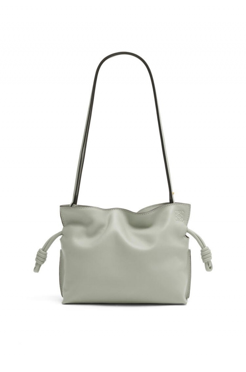 Bolsa De Hombro Loewe Mini Flamenco clutch in nappa calfskin Mujer Gris | 306SOTUAL