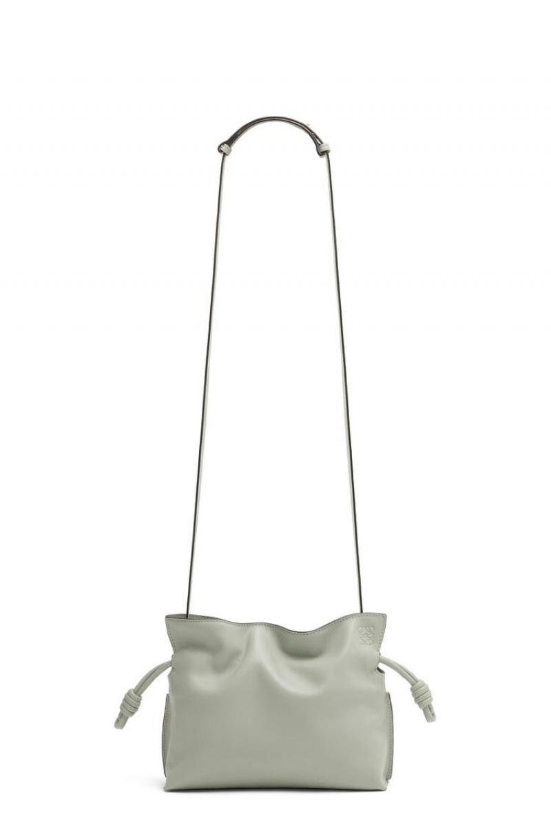 Bolsa De Hombro Loewe Mini Flamenco clutch in nappa calfskin Mujer Gris | 306SOTUAL