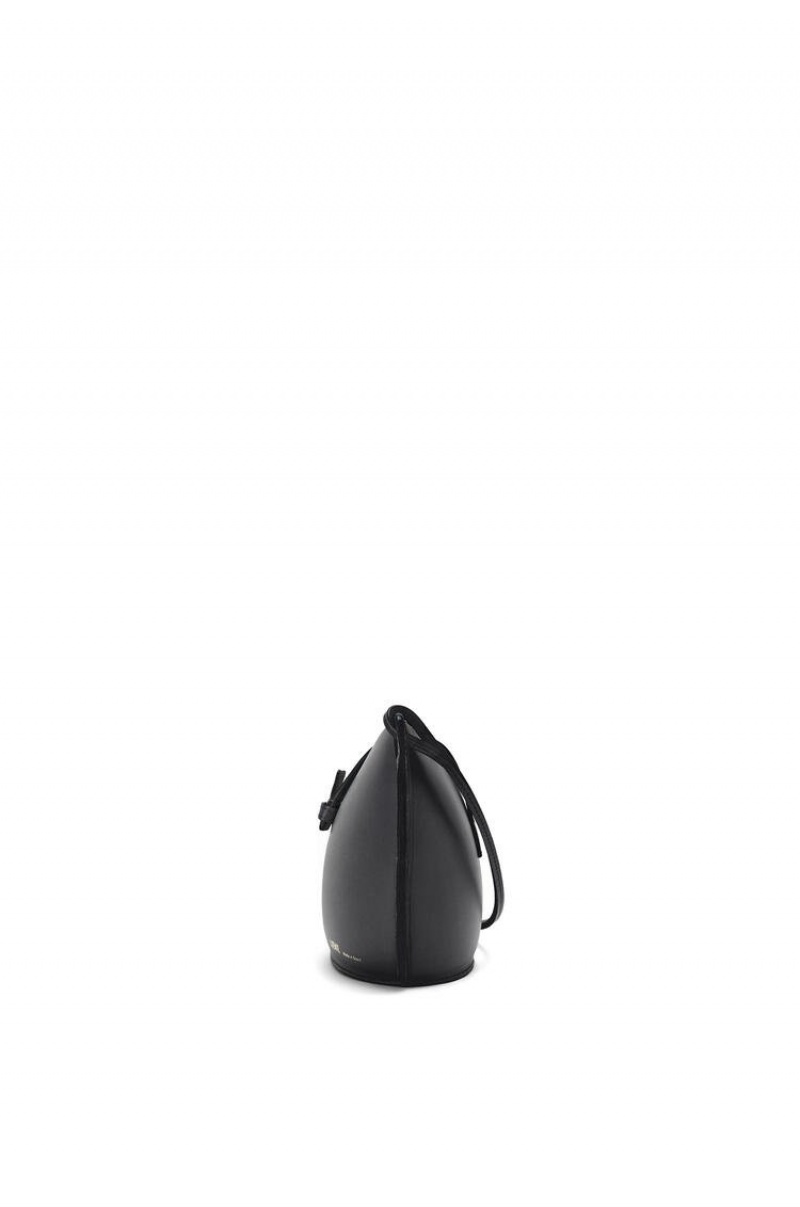 Bolsa De Hombro Loewe Moulded Bucket bag in calfskin Mujer Negras | 057OIYELZ