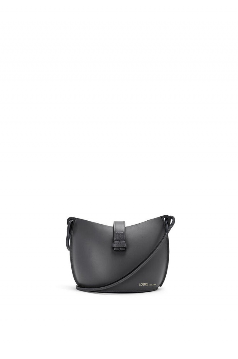 Bolsa De Hombro Loewe Moulded Bucket bag in calfskin Mujer Negras | 057OIYELZ