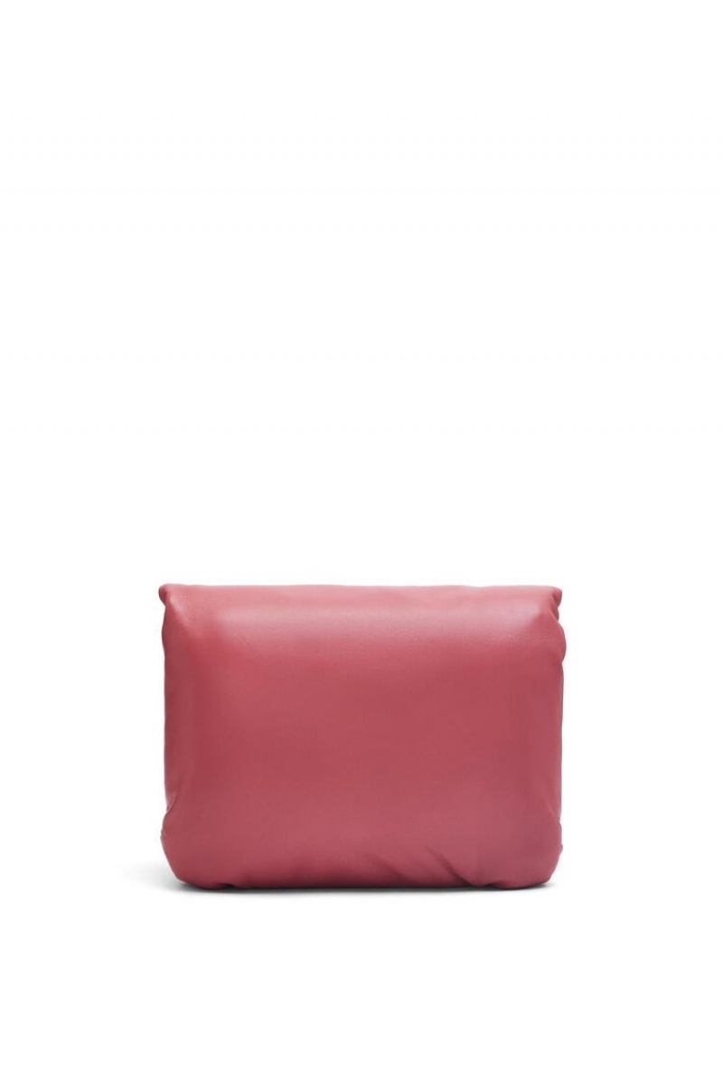 Bolsa De Hombro Loewe Puffer Goya bag in shiny nappa lambskin Mujer Plumrose | 917CXALOH