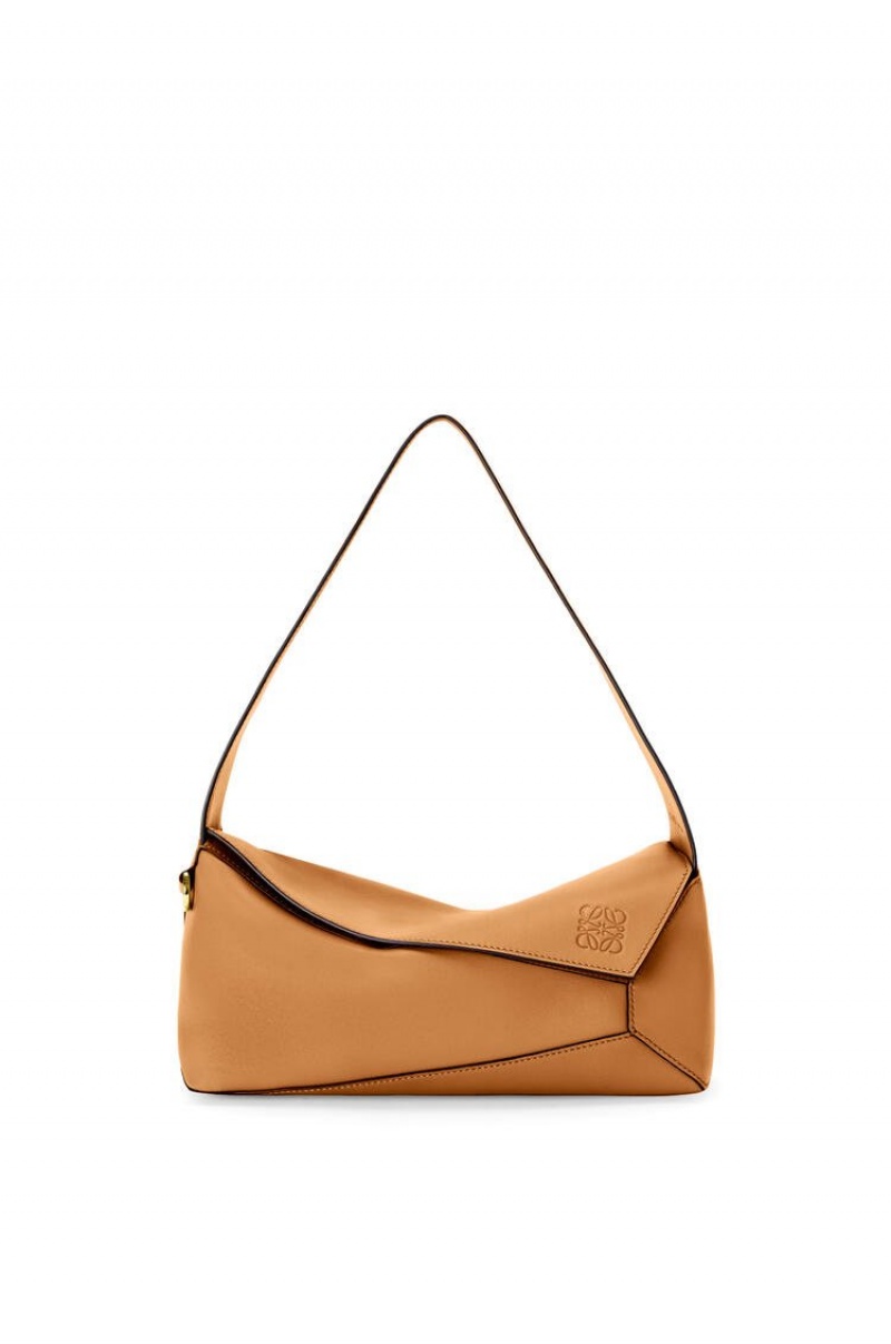 Bolsa De Hombro Loewe Puzzle Hobo bag in nappa calfskin Mujer Warm Desert | 763SADIEH