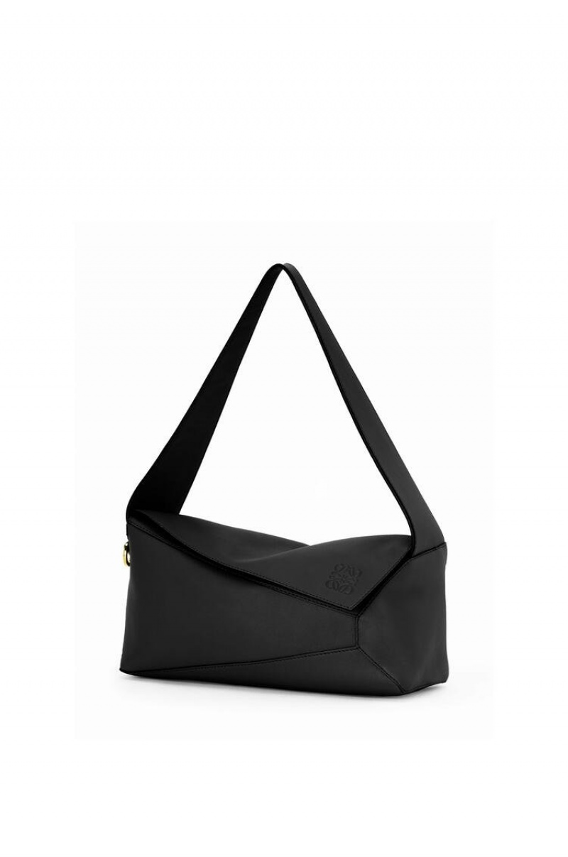 Bolsa De Hombro Loewe Puzzle Hobo bag in nappa calfskin Mujer Negras | 930OJIQZA