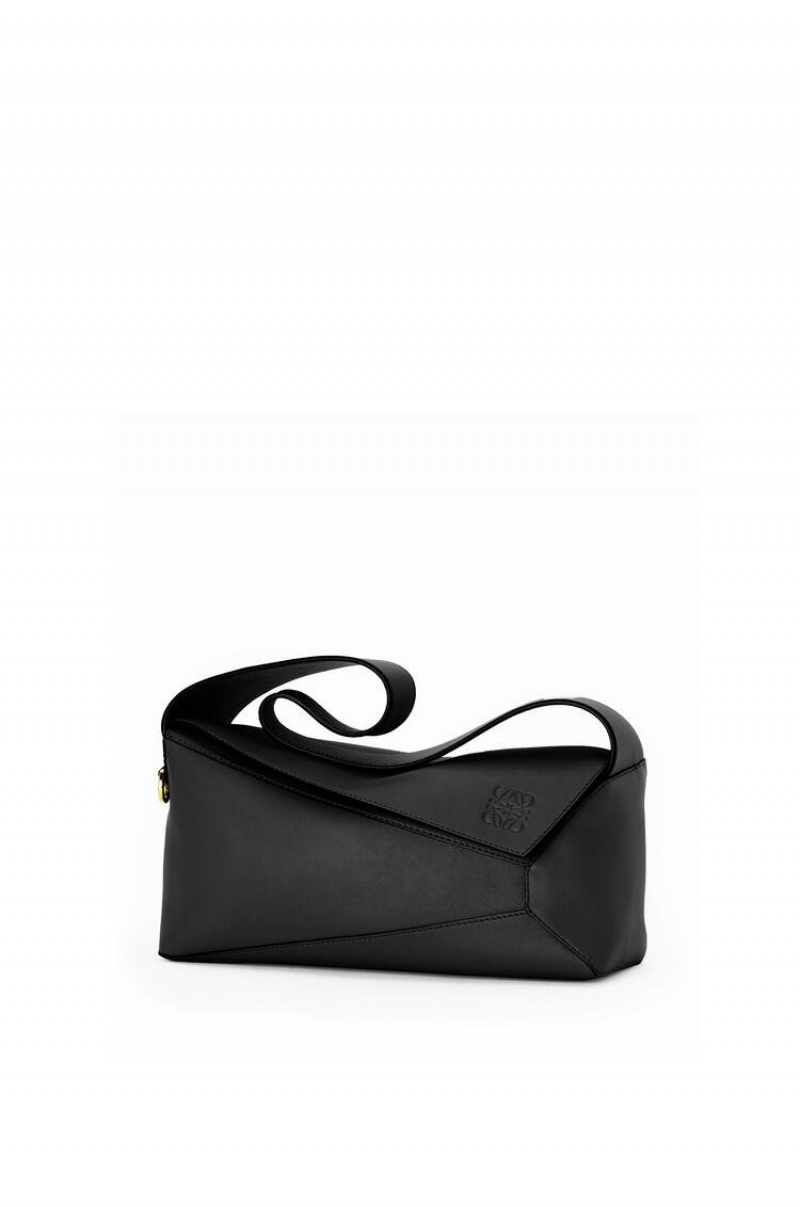 Bolsa De Hombro Loewe Puzzle Hobo bag in nappa calfskin Mujer Negras | 930OJIQZA