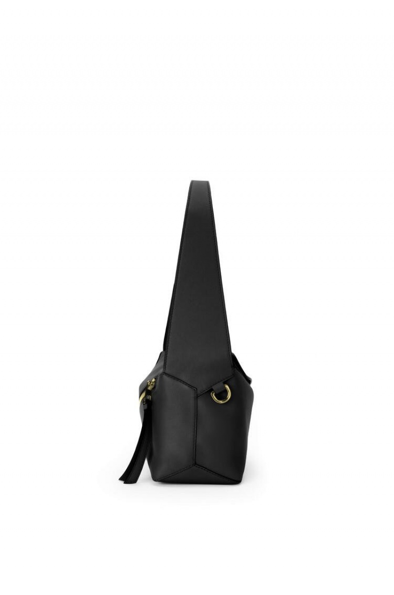 Bolsa De Hombro Loewe Puzzle Hobo bag in nappa calfskin Mujer Negras | 930OJIQZA