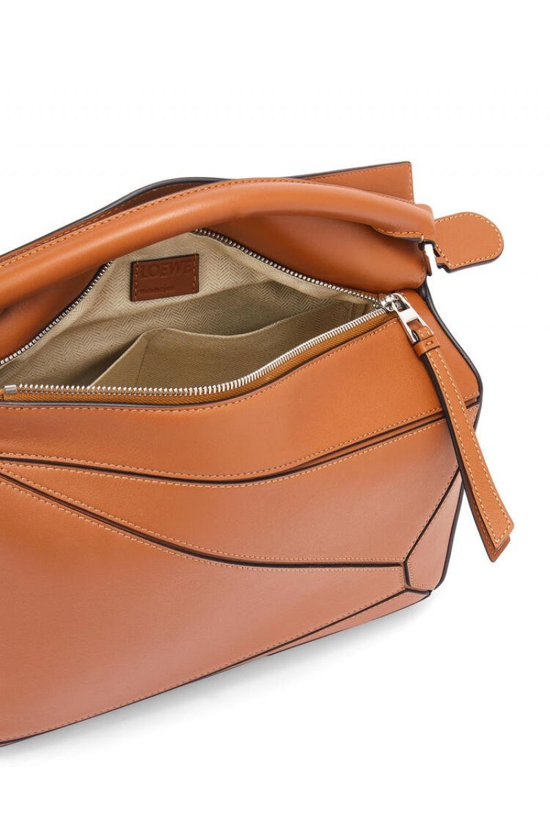 Bolsa De Hombro Loewe Puzzle bag in classic calfskin Mujer Tan | 945HRGBJO