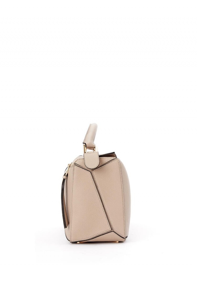 Bolsa De Hombro Loewe Puzzle bag in soft grained calfskin Mujer Sand | 718INVRJX