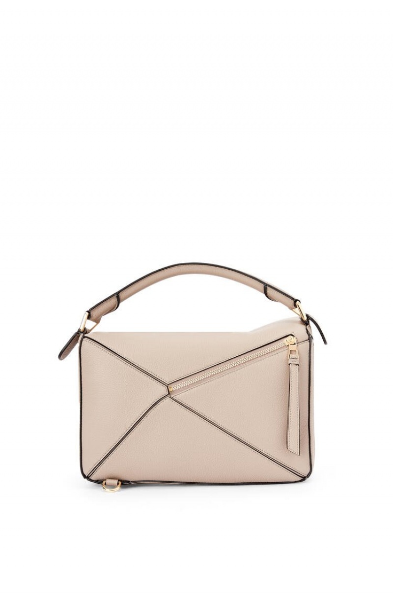 Bolsa De Hombro Loewe Puzzle bag in soft grained calfskin Mujer Sand | 718INVRJX