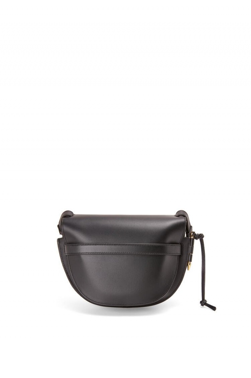 Bolsa De Hombro Loewe Small Gate bag in soft calfskin and jacquard Mujer Negras | 361MKZFBJ