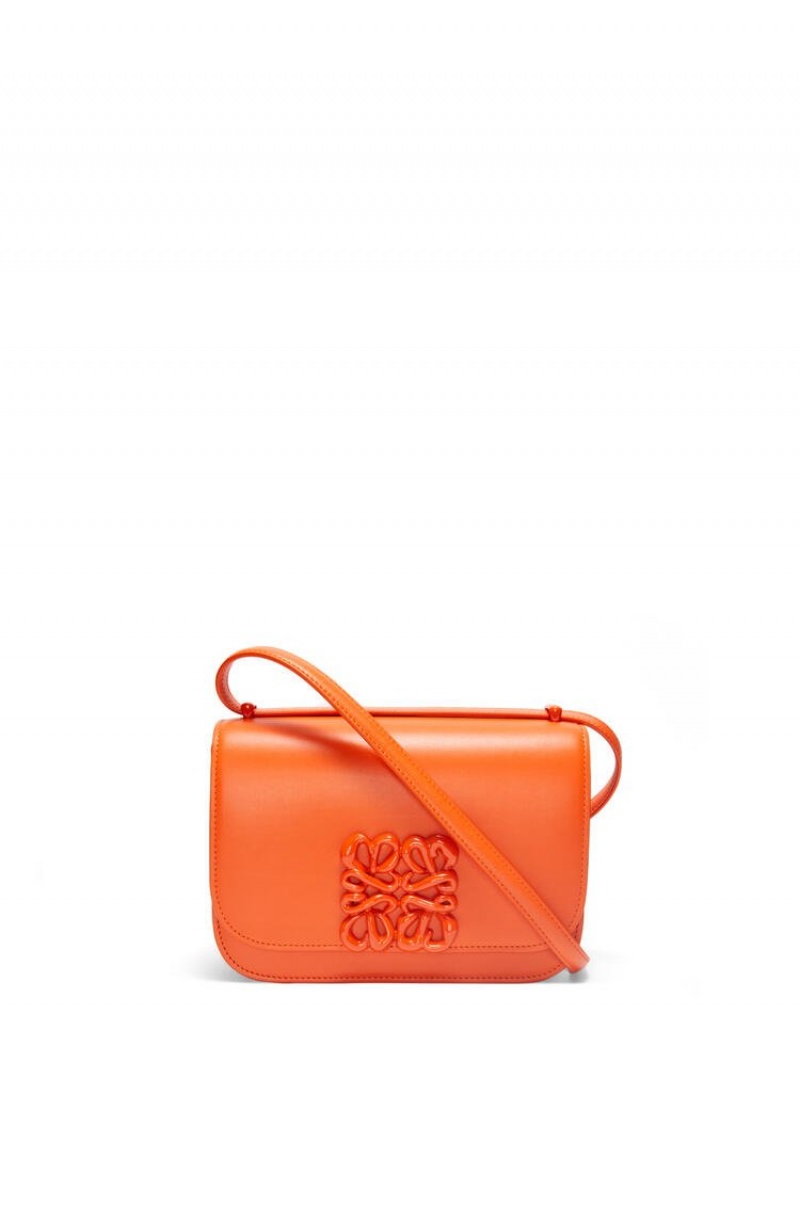 Bolsa De Hombro Loewe Small Goya bag in silk calfskin Mujer Naranjas | 789PSNLEI