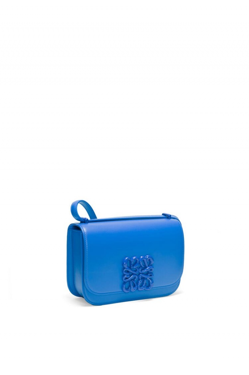 Bolsa De Hombro Loewe Small Goya bag in silk calfskin Mujer Azules | 679XPSFRI