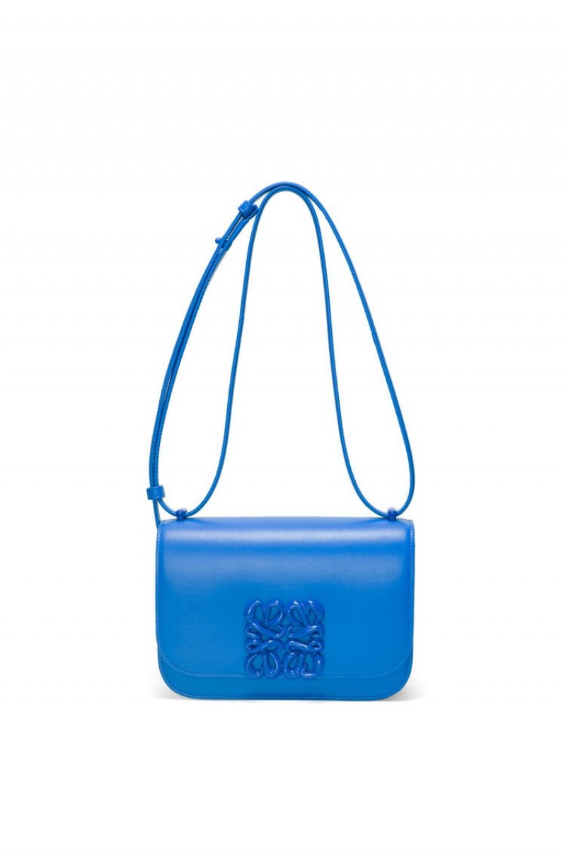 Bolsa De Hombro Loewe Small Goya bag in silk calfskin Mujer Azules | 679XPSFRI