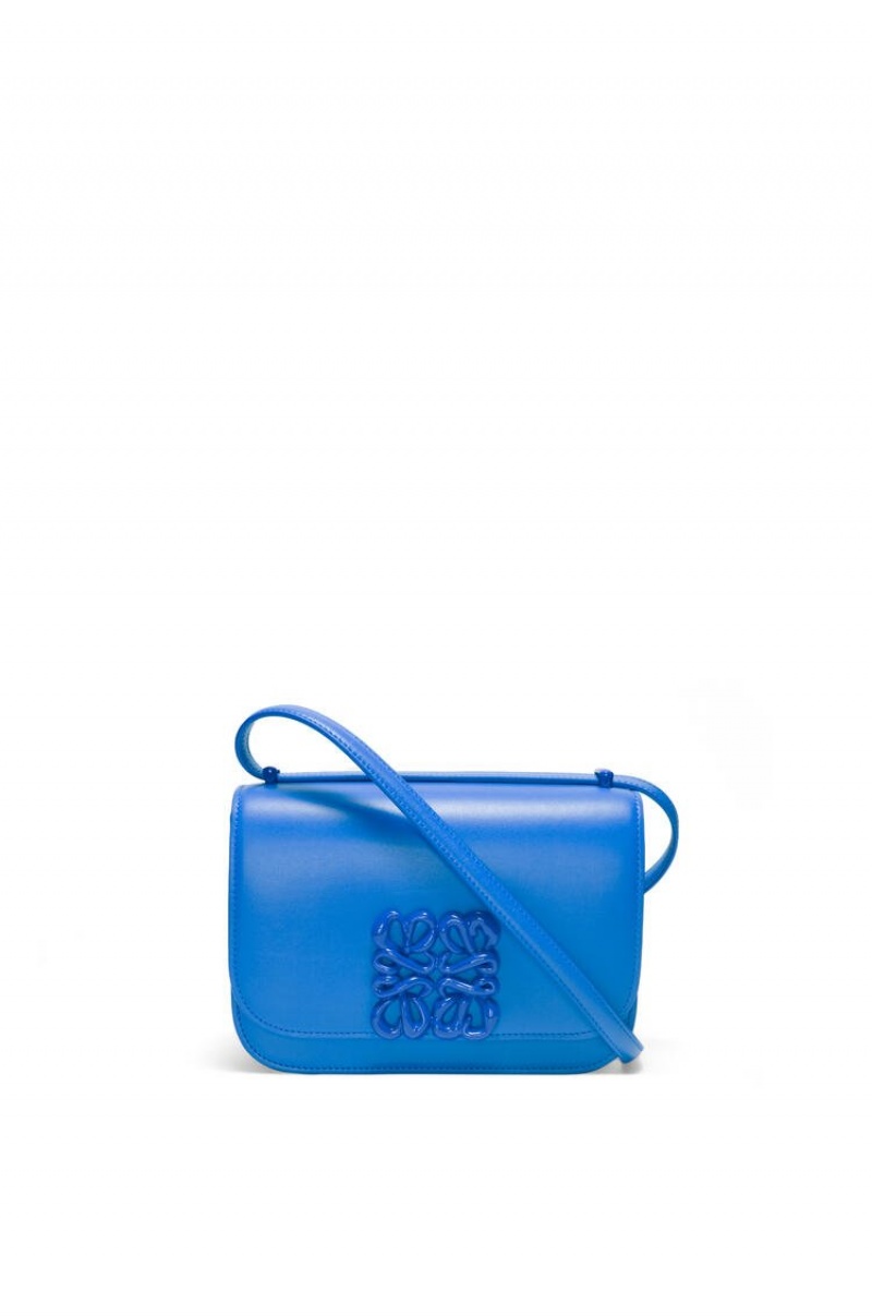 Bolsa De Hombro Loewe Small Goya bag in silk calfskin Mujer Azules | 679XPSFRI