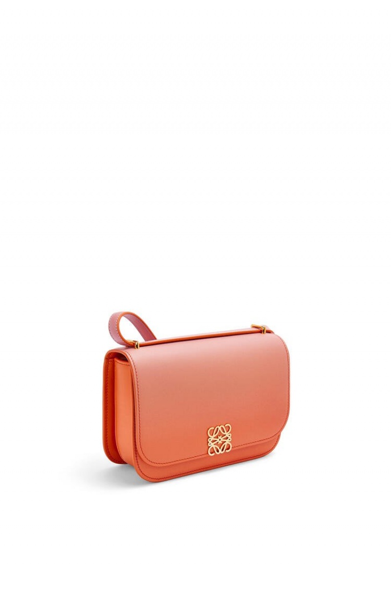 Bolsa De Hombro Loewe Small Goya bag in degrade silk calfskin Mujer Coral Oscuro | 201HGEXDY