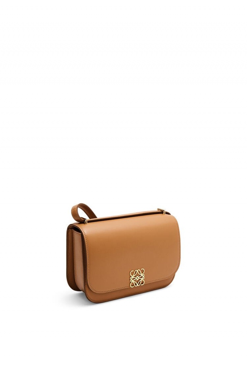 Bolsa De Hombro Loewe Small Goya bag in silk calfskin Mujer Warm Desert | 958XPIKZF