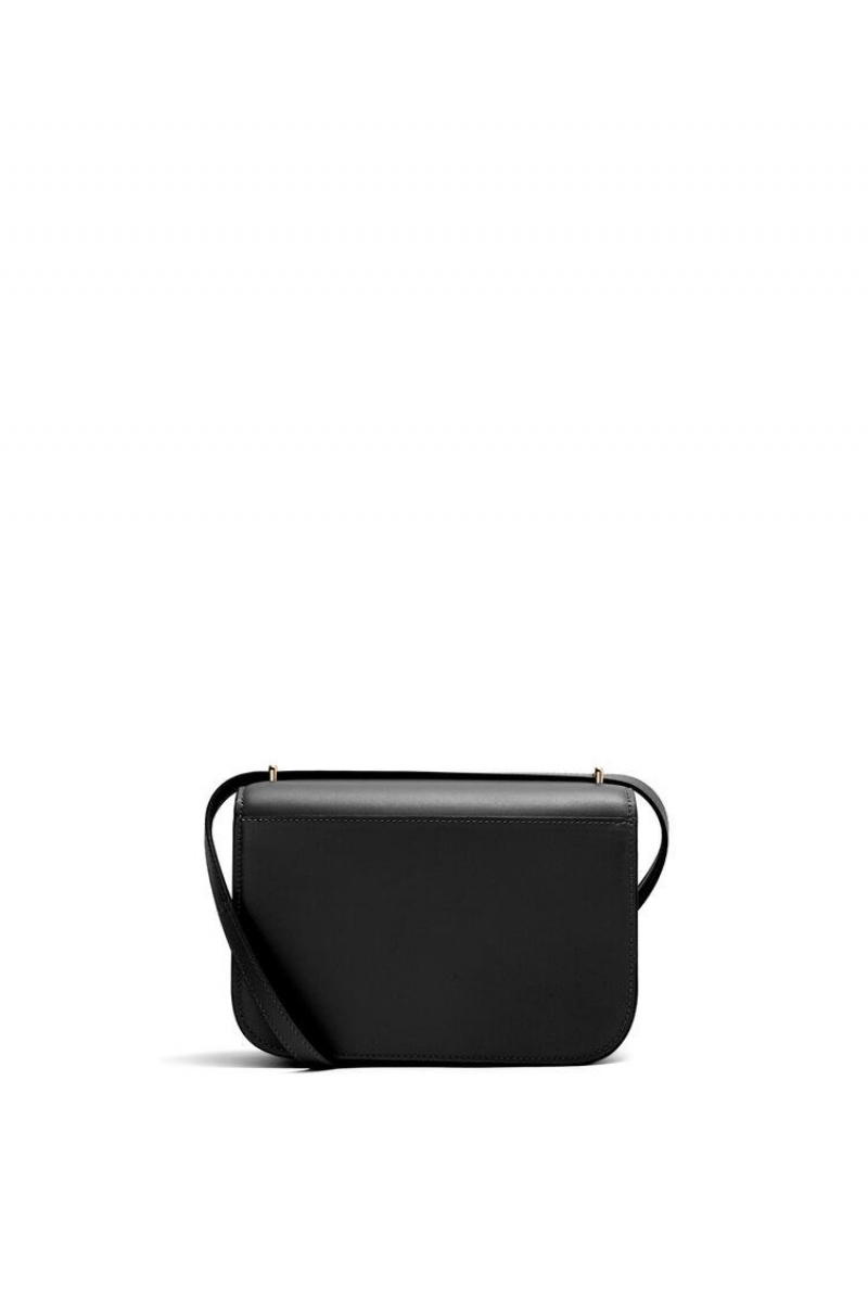 Bolsa De Hombro Loewe Small Goya bag in silk calfskin Mujer Negras | 453IQKCDA