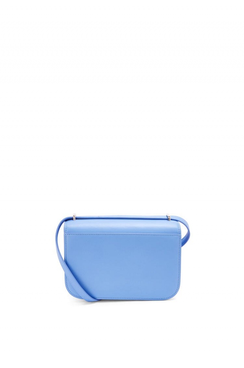 Bolsa De Hombro Loewe Small Goya bag in silk calfskin Mujer Azules | 609HAQRZC