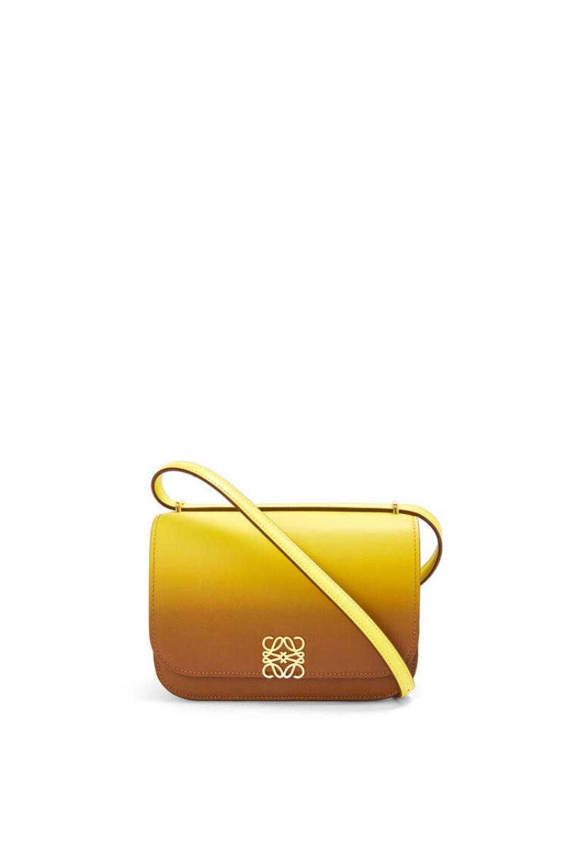 Bolsa De Hombro Loewe Small Goya bag in degrade silk calfskin Mujer Limón | 530NXGYZA