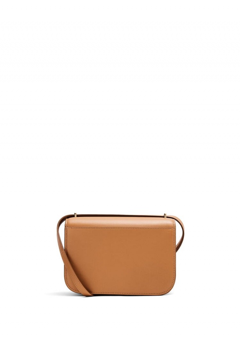 Bolsa De Hombro Loewe Small Goya bag in silk calfskin Mujer Warm Desert | 804QAOFTK