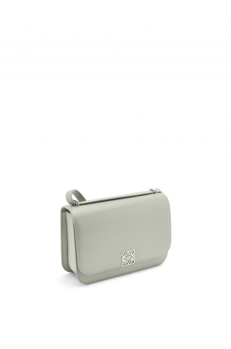 Bolsa De Hombro Loewe Small Goya bag in silk calfskin Mujer Gris | 740ANKOJC