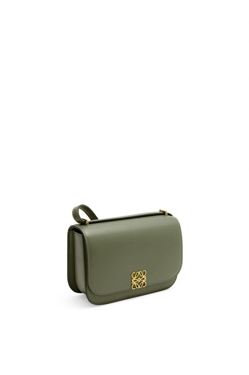 Bolsa De Hombro Loewe Small Goya bag in silk calfskin Mujer Verde | 532KZDYBH