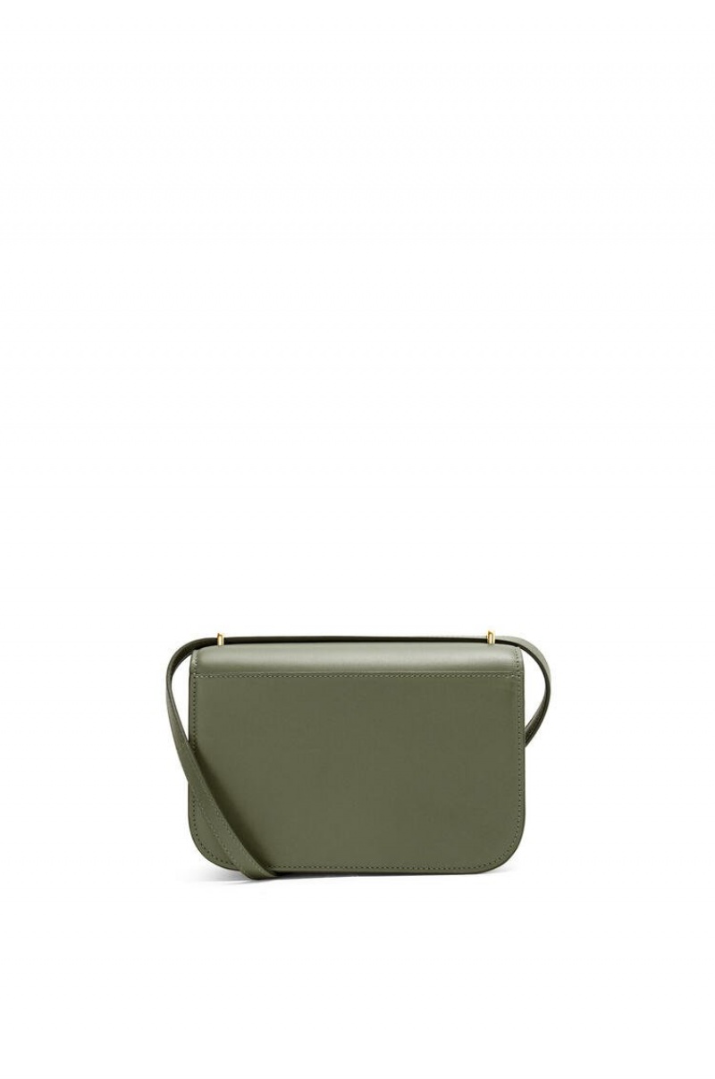 Bolsa De Hombro Loewe Small Goya bag in silk calfskin Mujer Verde | 532KZDYBH