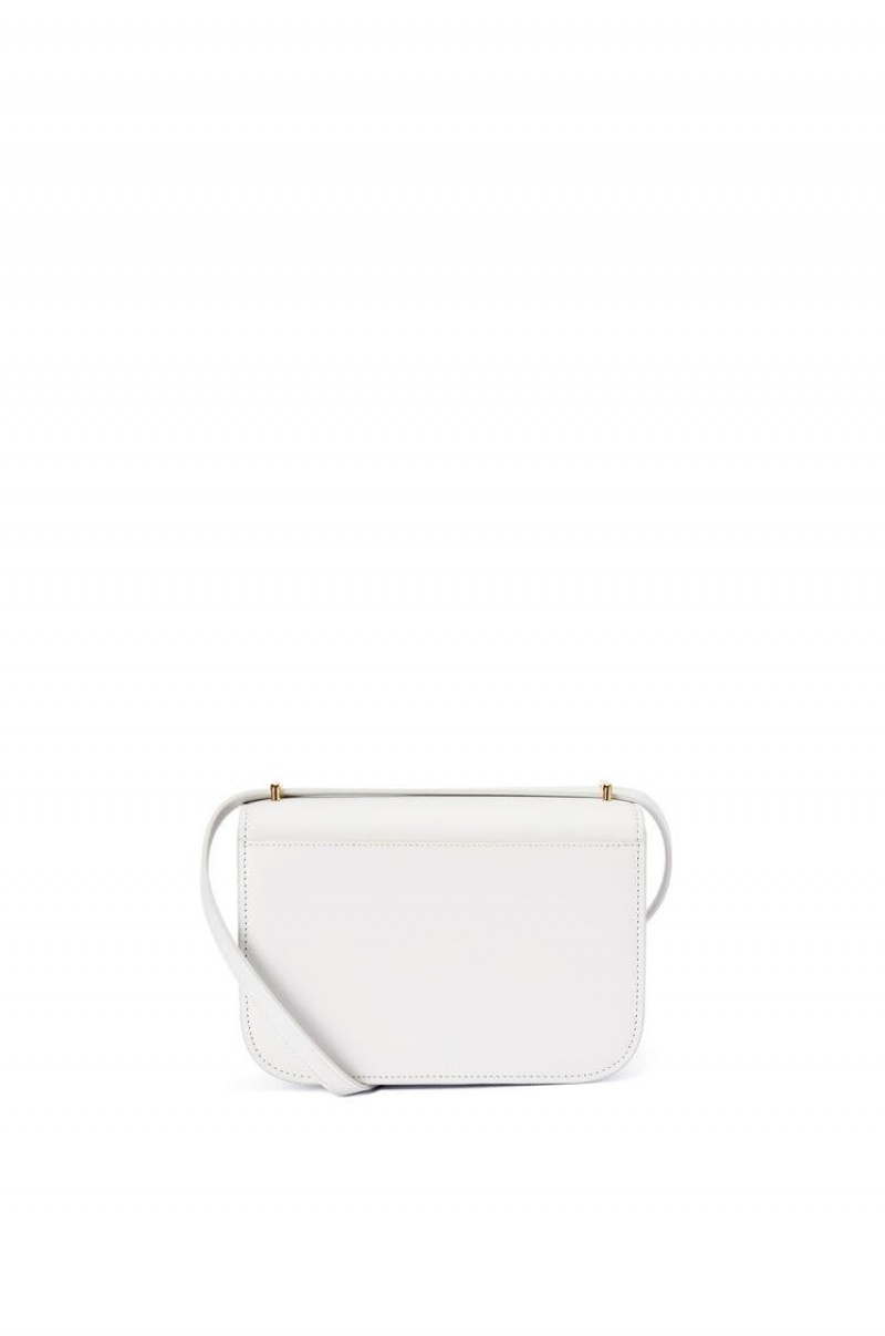 Bolsa De Hombro Loewe Small Goya bag in silk calfskin Mujer Blancas | 301FOLYUK