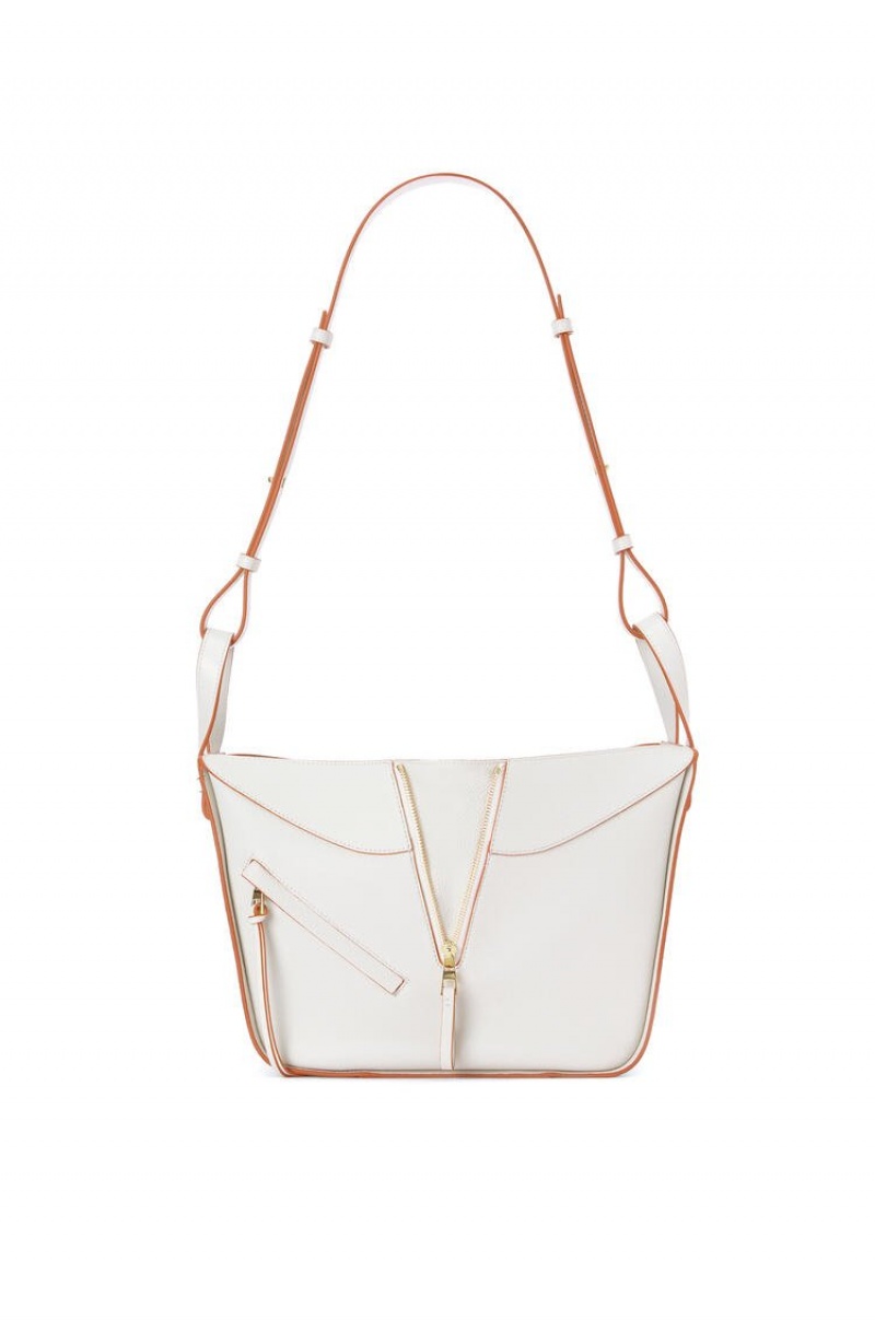 Bolsa De Hombro Loewe Small Hammock bag in soft grained calfskin Mujer Blancas | 912GIUDCB