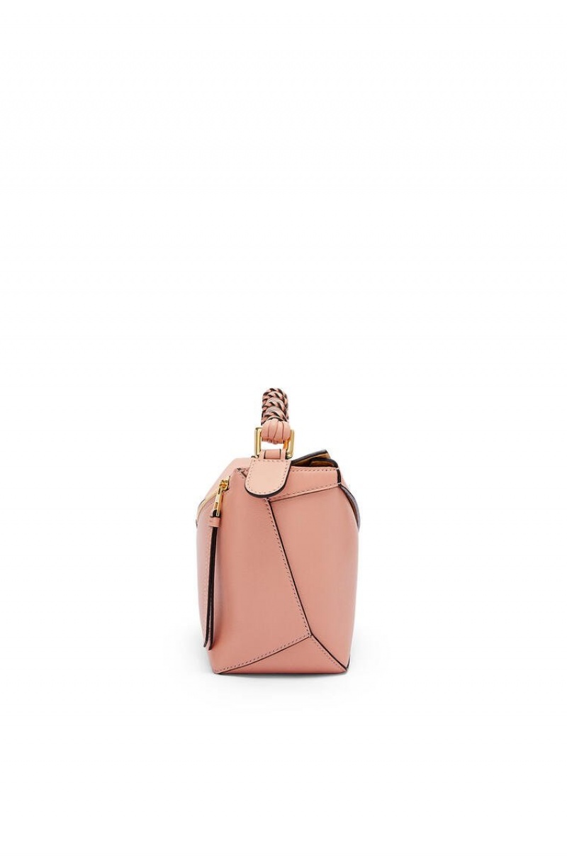 Bolsa De Hombro Loewe Small Puzzle Edge bag in nappa calfskin Mujer Rosas | 123WSHORA