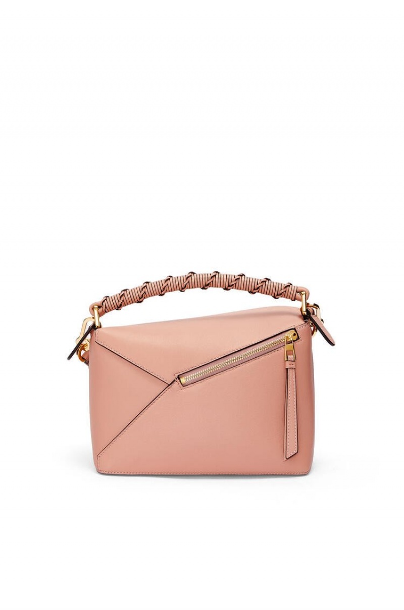 Bolsa De Hombro Loewe Small Puzzle Edge bag in nappa calfskin Mujer Rosas | 123WSHORA