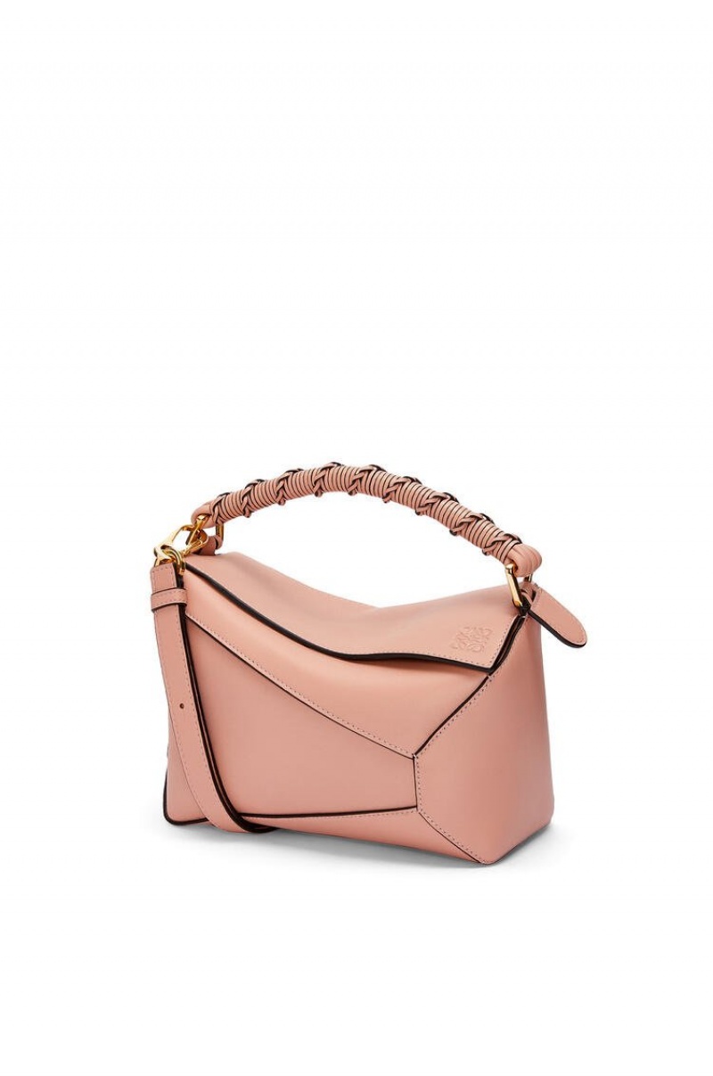 Bolsa De Hombro Loewe Small Puzzle Edge bag in nappa calfskin Mujer Rosas | 123WSHORA