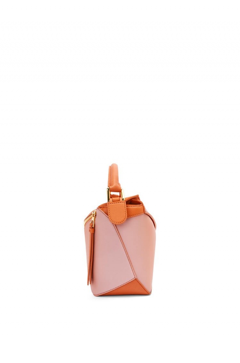 Bolsa De Hombro Loewe Small Puzzle Edge bag in degrade nappa calfskin Mujer Coral Oscuro | 513ETZANK