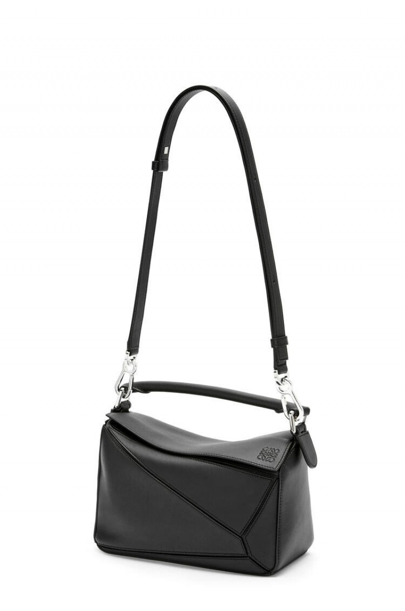 Bolsa De Hombro Loewe Small Puzzle bag in classic calfskin Mujer Negras | 214HFVUGQ