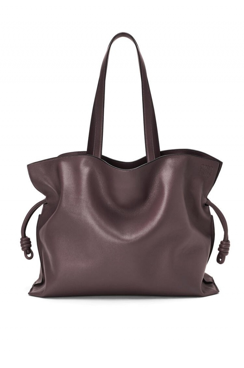 Bolsa De Hombro Loewe XL Flamenco bag in nappa calfskin Mujer Prune | 719BEPTCF