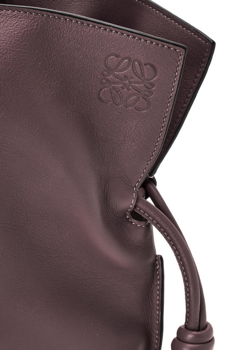 Bolsa De Hombro Loewe XL Flamenco bag in nappa calfskin Mujer Prune | 719BEPTCF