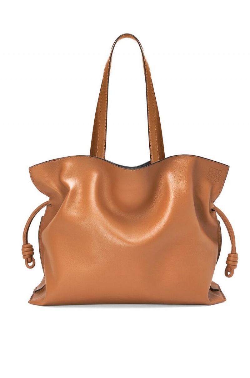 Bolsa De Hombro Loewe XL Flamenco bag in nappa calfskin Mujer Warm Desert | 430ATQEBK