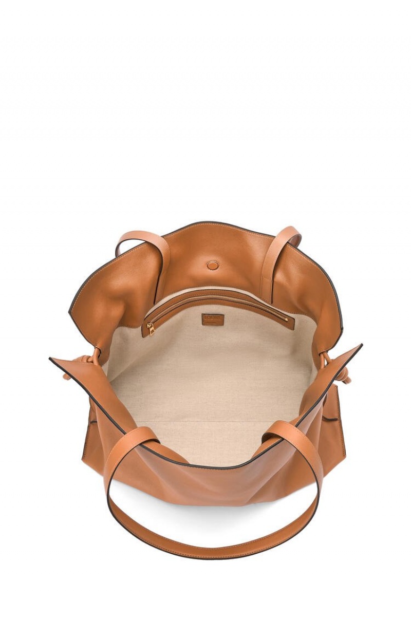 Bolsa De Hombro Loewe XL Flamenco bag in nappa calfskin Mujer Warm Desert | 430ATQEBK