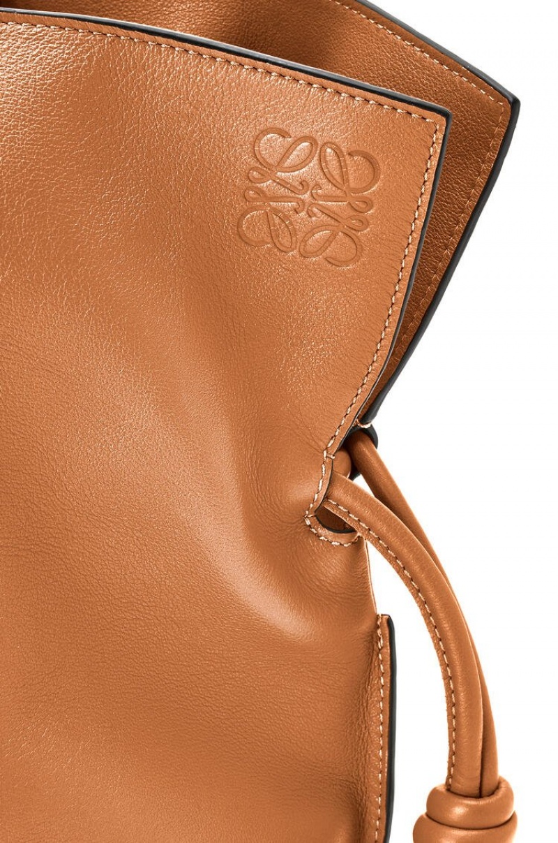 Bolsa De Hombro Loewe XL Flamenco bag in nappa calfskin Mujer Warm Desert | 430ATQEBK