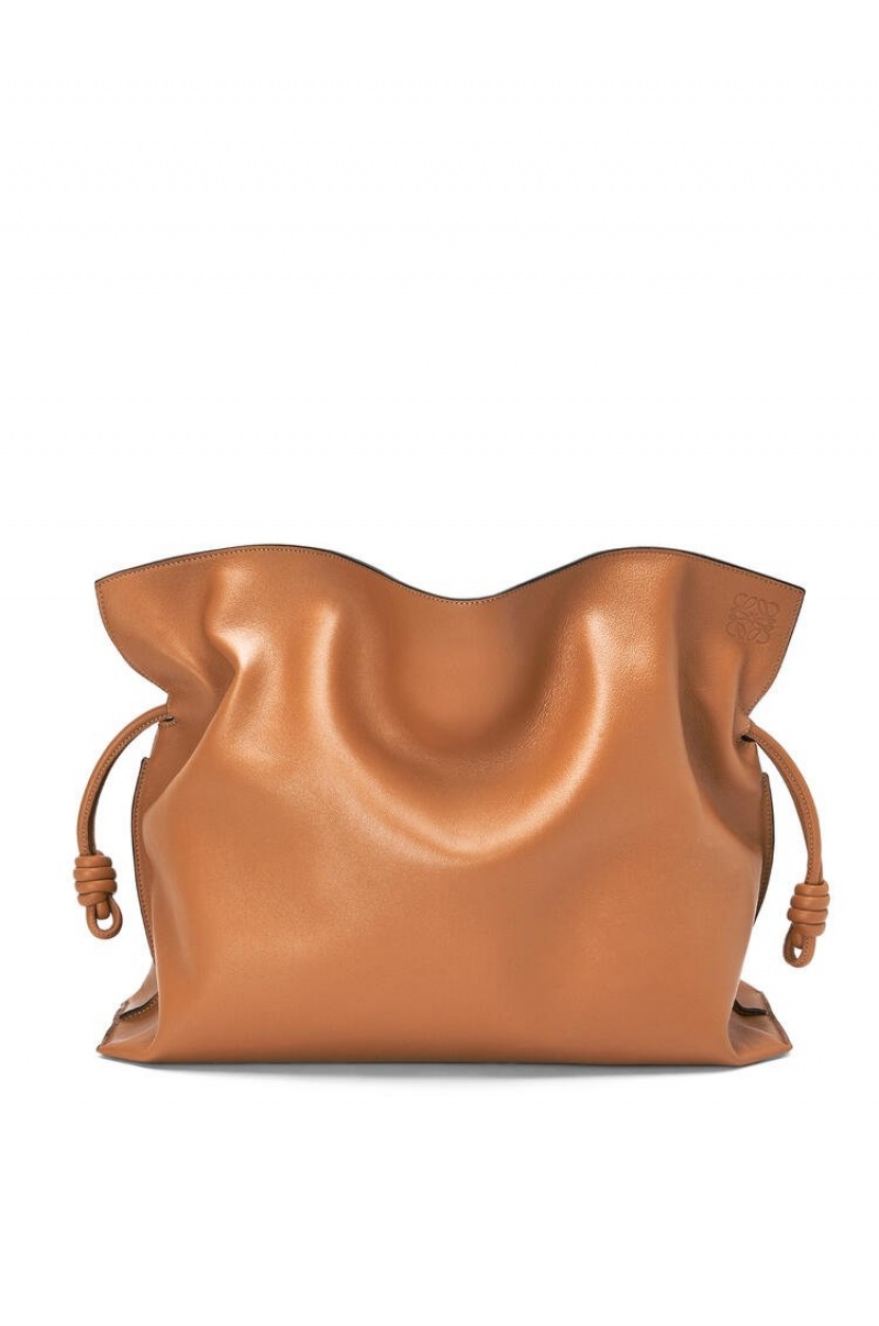 Bolsa De Hombro Loewe XL Flamenco bag in nappa calfskin Mujer Warm Desert | 430ATQEBK